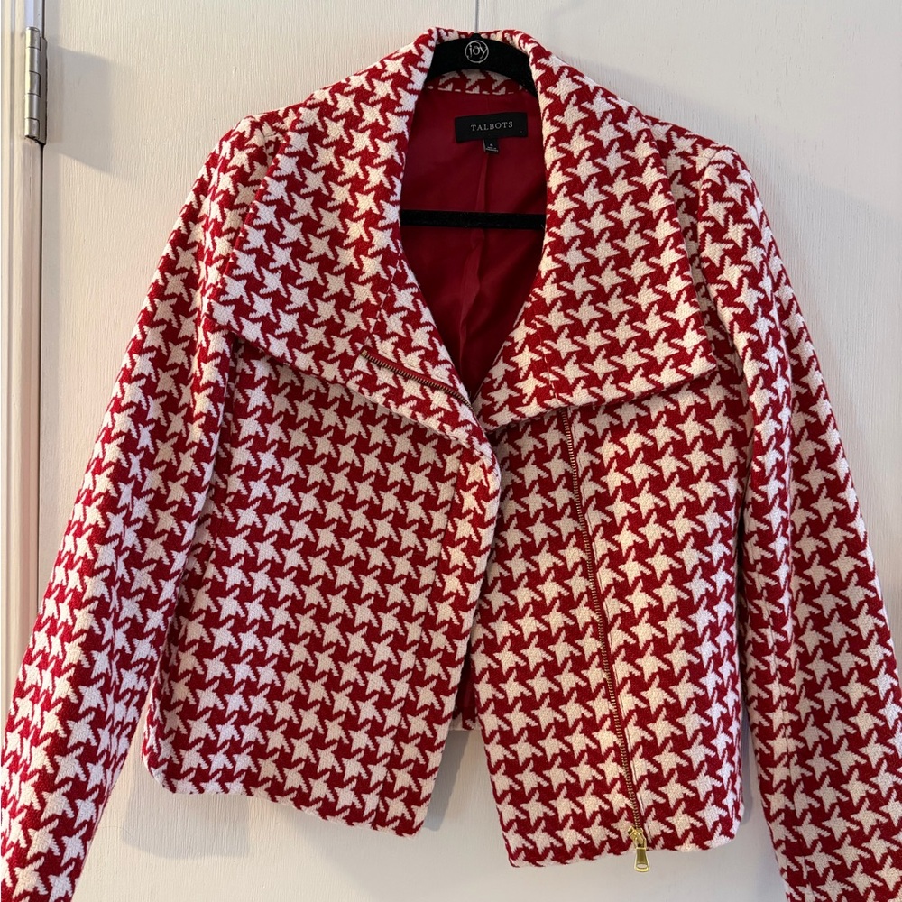 Talbots Houndstooth Jacket